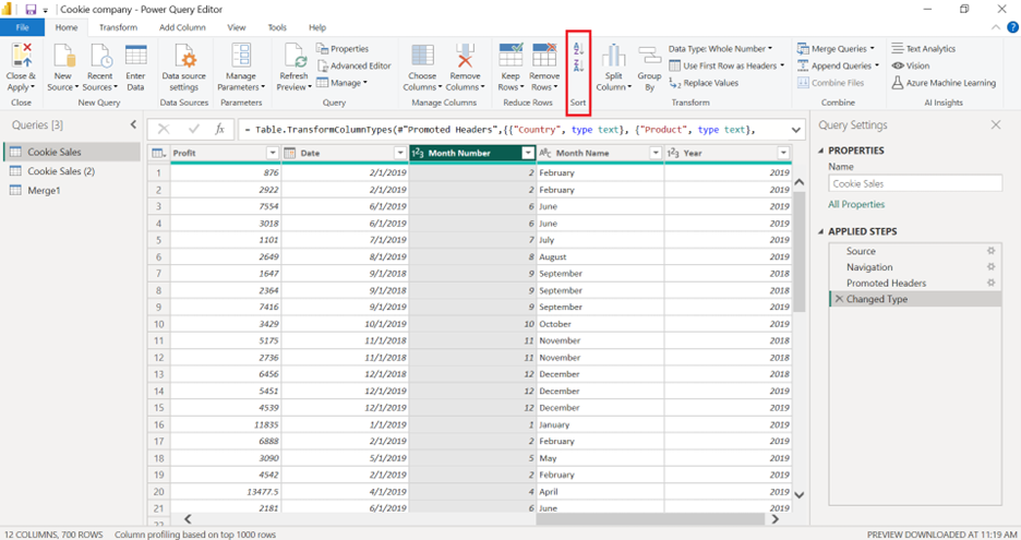 Customizing X-Axis Order in Power BI